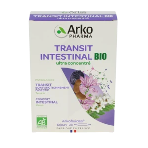 Arkofluide Bio Ultraextract Solution Buvable Transit Intestinal 20 Ampoules/10ml