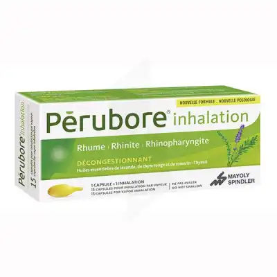 Perubore Caps Inhalation Par Vapeur Inhalation Plq/15 à Chalon-sur-Saône