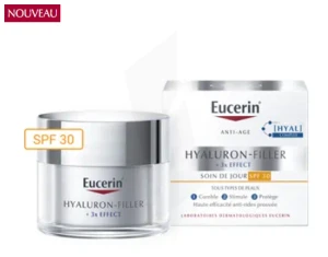 Eucerin Hyaluron-filler + 3x Effect Spf30 Crème Soin De Jour Tous Type De Peau Pot/50ml