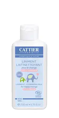 Cattier Bébé Liniment lait nettoyant pour le change 200ml