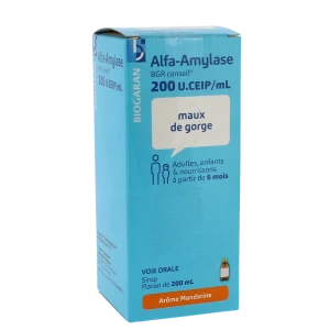Alfa-amylase Bgr Conseil 200 U.ceip/ml, Sirop