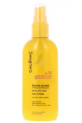 Galenic Soins Soleil Spf30 Spray Ultra-lÉger Corps Et Visage Fl/125ml