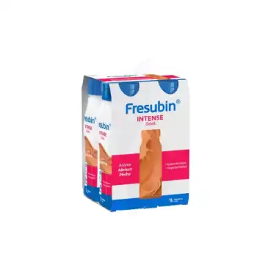 Fresubin Intense Drink Nutriment Abricot Pêche 4bouteilles/200ml à DREMIL LAFAGE