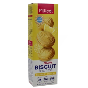 Milical Biscuit Fourré Citron 4 Sachets/2
