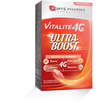 Vitalité 4g Ultra Boost Comprimés B/30 à Drocourt
