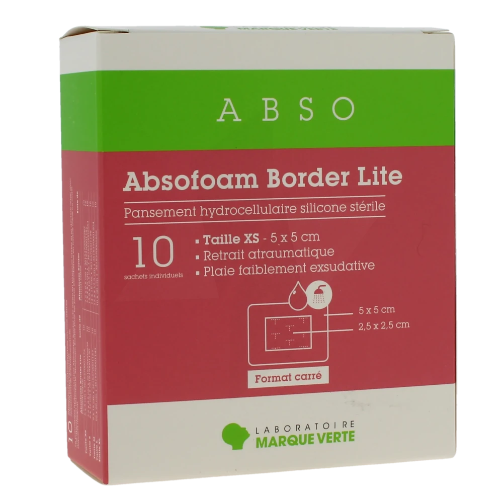 Absofoam Border Lite Pans.hydrocel.tail.xs(5x5cm)bt10