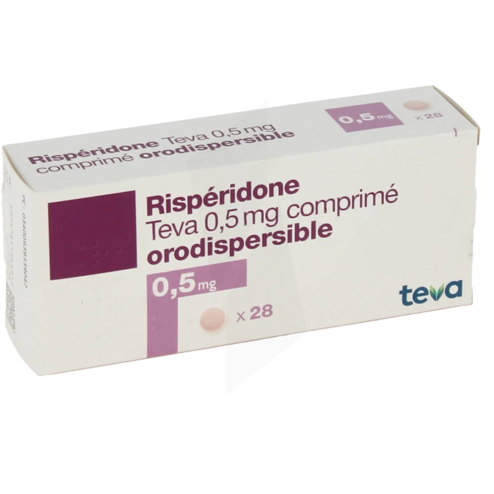 Risperidone Teva 0,5 Mg, Comprimé Orodispersible