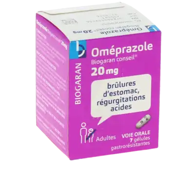 Omeprazole Biogaran Conseil 20 Mg, Gélule Gastro-résistante à SENNECEY-LÈS-DIJON