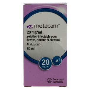 Metacam 20 Mg/ml Solution Injectable Pour Bovins, Porcins Et Chevaux, Solution Injectable