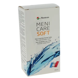 Menicaresoft Solution Multifonctions Pour Toutes Les Lentilles Souples 70ml