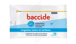 Baccide Lingettes Désinfectantes Mains Et Surfaces Sachets/70