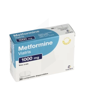 Metformine Viatris 1000 Mg, Comprimé Dispersible