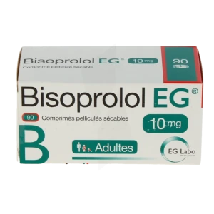 Bisoprolol Eg 10 Mg, Comprimé Pelliculé Sécable