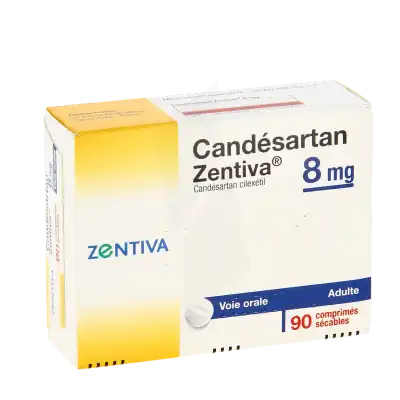 CANDESARTAN ZENTIVA 8 mg, comprimé sécable
