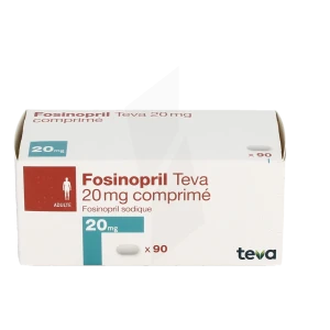 Fosinopril Teva 20 Mg, Comprimé