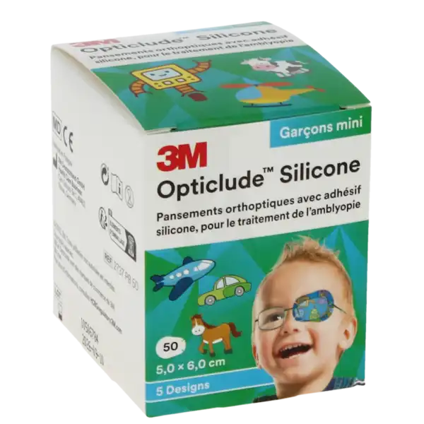 Opticlude Design Boy Pans Orthoptique Silicone Mini 5x6cm B/50