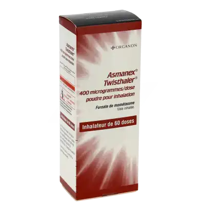 Asmanex Twisthaler 400 Microgrammes/dose, Poudre Pour Inhalation à Hagetmau