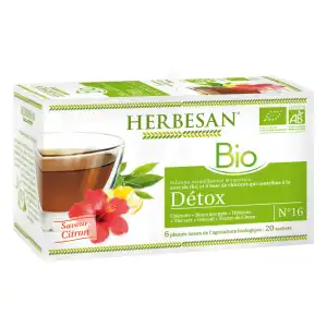 Herbesan Infusion Bio Tisane Détox 20 Sachets à MARSEILLE