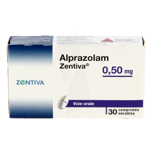 Alprazolam Zentiva 0,50 Mg, Comprimé Sécable
