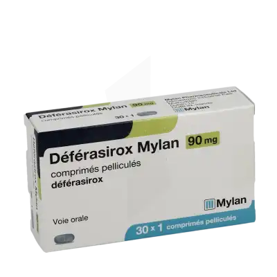 Deferasirox Mylan 90 Mg, Comprimé Pelliculé à CUISERY