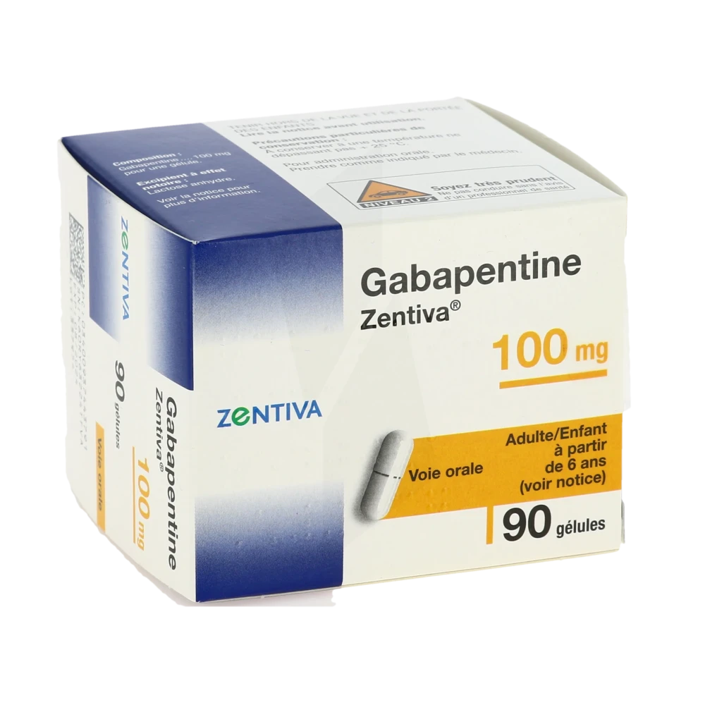 Gabapentine Zentiva 100 Mg, Gélule