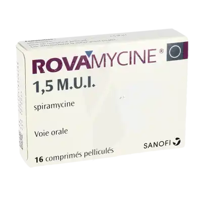 Rovamycine 1 500 000 Ui, Comprimé Pelliculé à NANTERRE