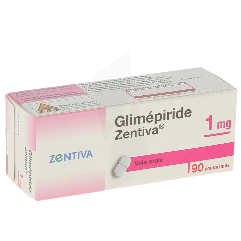 Glimepiride Zentiva 1 Mg, Comprimé