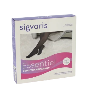 Sigvaris Essentiel Semi-transparent Collant  Femme Classe 3 Dune Small Normal
