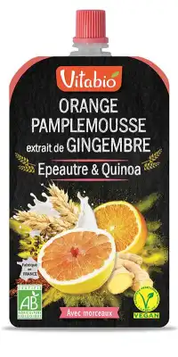 Vitabio Gourde Orange Pamplemousse Gingembre Céréales à Paris