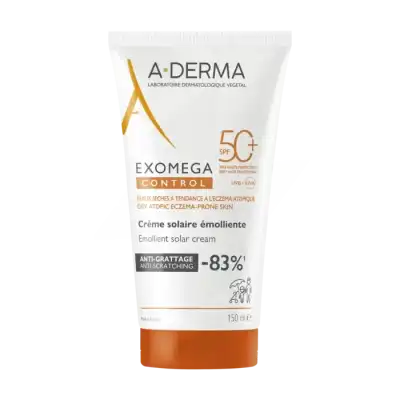 Aderma Exomega Control Crème Solaire émolliente Spf50+ T/150ml à Le Breuil