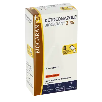 Ketoconazole Biogaran 2 %, Gel En Sachet-dose à CUERS