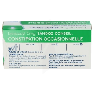 Bisacodyl Sandoz Conseil 5 Mg, Comprimé Enrobé Gastro-résistant