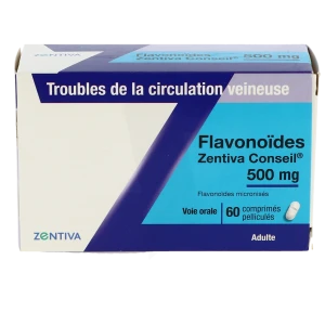 Flavonoides Zentiva Conseil 500 Mg, Comprimé Pelliculé