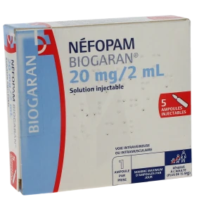 Nefopam Biogaran 20 Mg/2 Ml, Solution Injectable