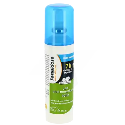 Parasidose Lait Anti-moustiques Bébé Spray/100ml à MONSWILLER