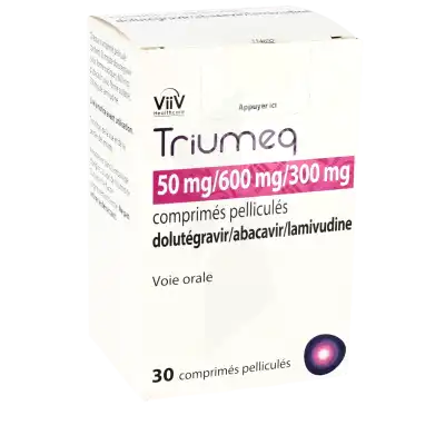 Triumeq 50 Mg/600 Mg/300 Mg, Comprimé Pelliculé à TOULOUSE