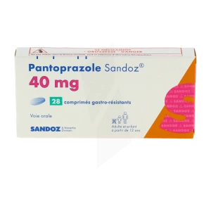 Pantoprazole Sandoz 40 Mg, Comprimé Gastro-résistant