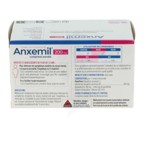 Anxemil 200 Mg, Comprimé Enrobé