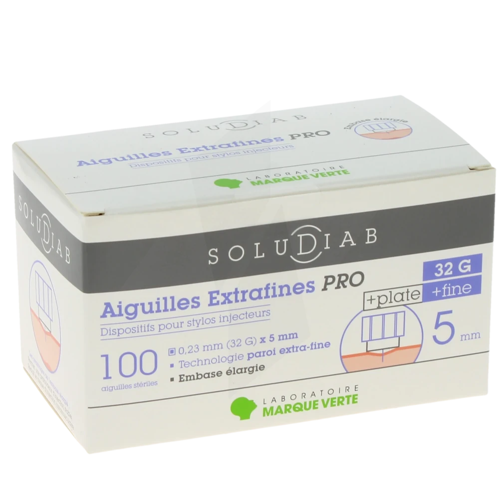 Soludiab Extrafine Pro Aiguille 32gx5mm B/100