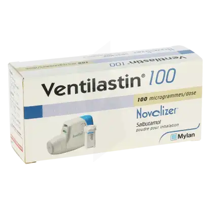 Ventilastin Novolizer 100 Microgrammes/dose, Poudre Pour Inhalation à CUISERY