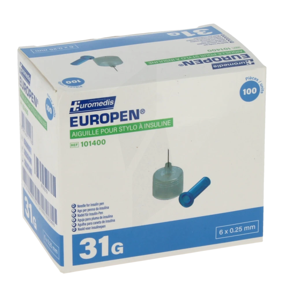 Europen Aiguille Pour Stylo Injecteur 31gx6mm B/100