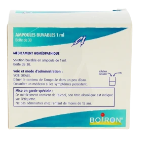 Boiron Hekla Lava 8dh Solution Buvable En Ampoules Boîte De 30 Ampoules