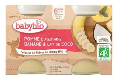 BABYBIO Pot Pomme Banane Coco
