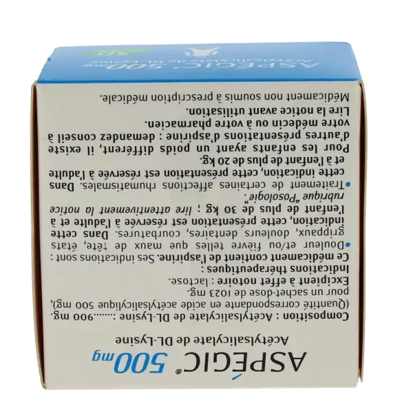 Aspegic 500 Mg, Poudre Pour Solution Buvable En Sachet-dose