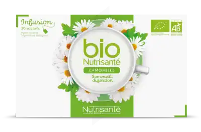 Nutrisanté Infusions Bio Tisane Camomille 20 Sachets