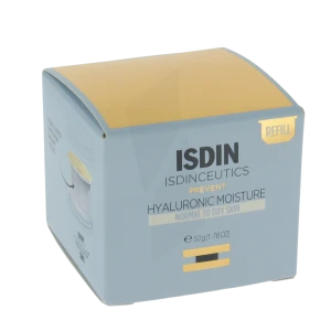 Isdin Hyaluronic Moisture Crème Peaux Normales à Sèches Recharge/50g