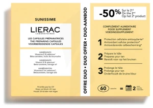 Liérac Sunissime Duo Caps Préparateur Bronzage B/2x30