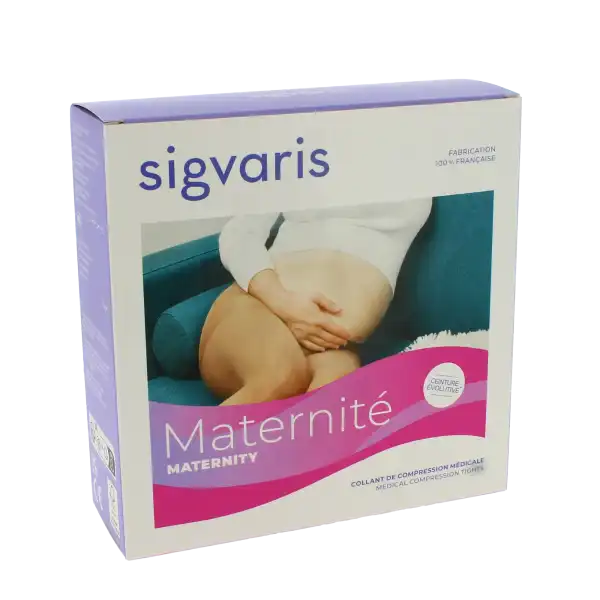 Sigvaris Maternite Transparent Collant  Femme Classe 2 Noir Medium Normal