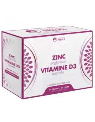 Prescription Nature Zinc D3 Gélules B/60 à AIX-EN-PROVENCE