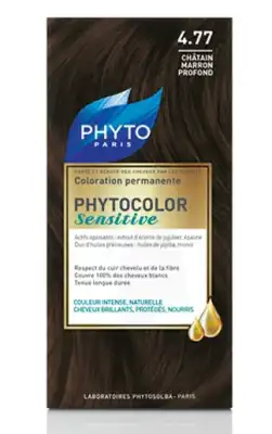Phytocolor Sensitive N4.77 ChÂtain Marron Profond à Bordeaux